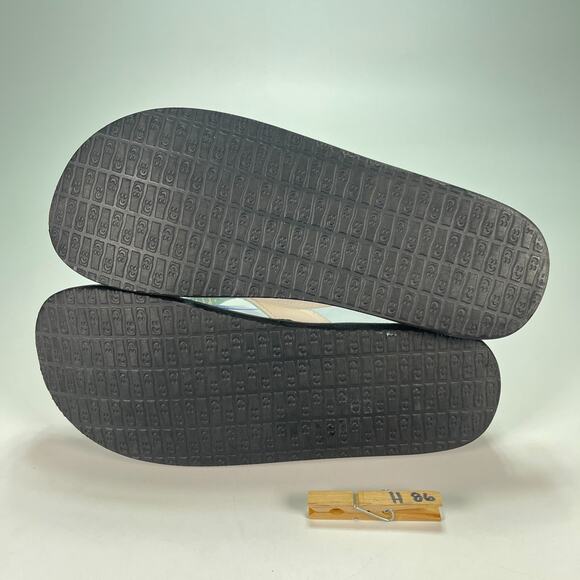 Sanuk Yoga Serenity 4 Black White Flip Flops Sandals SWS10821S Women’s Size 11 - Picture 9 of 9